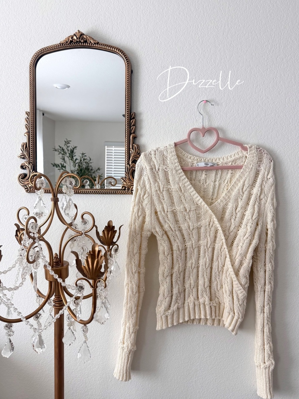 Mango open knit sweater